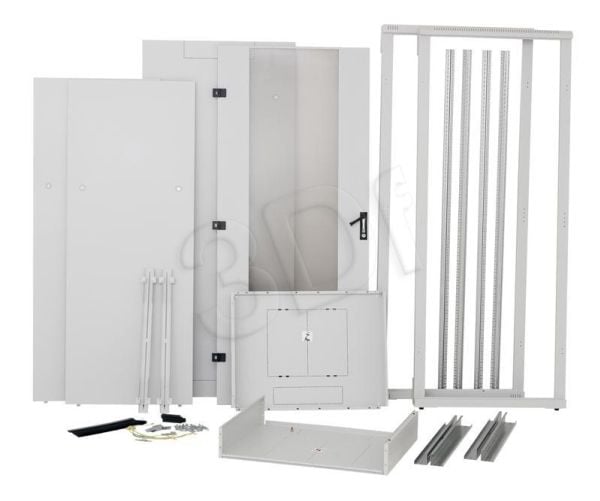 Triton 19" Delta RZ Rack 42U/800x1000 lasiovi, Fritstående reol, 400 kg, 110,8 kg, Grå