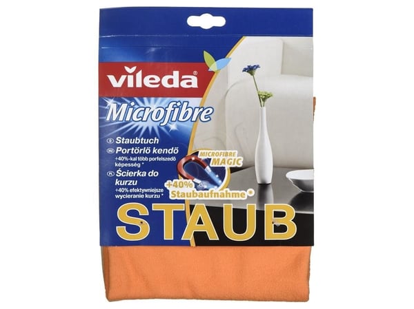Vileda 4023103124967, Mikrofiber, Polyester, Oransje, Hånd vask, 40 °C, 300 mm, 400 mm