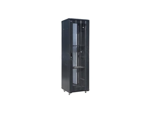 Alantec SS-42U-600-800-01-C, Itseseisova teline, 42U, 800 kg, Näppäinlukko, musta