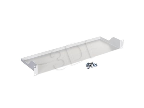 Triton Shelf with perforation 1U 150mm, Kerman väri, Harmaa