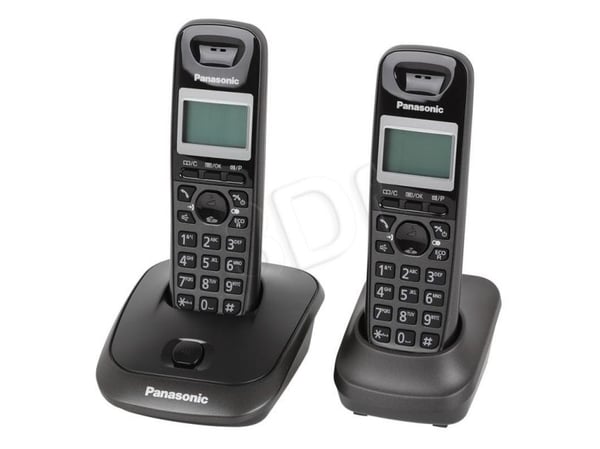 Panasonic KX-TG2512PDT - Trådløs telefon med anrops-ID - DECT\GAP + ekstra håndsett