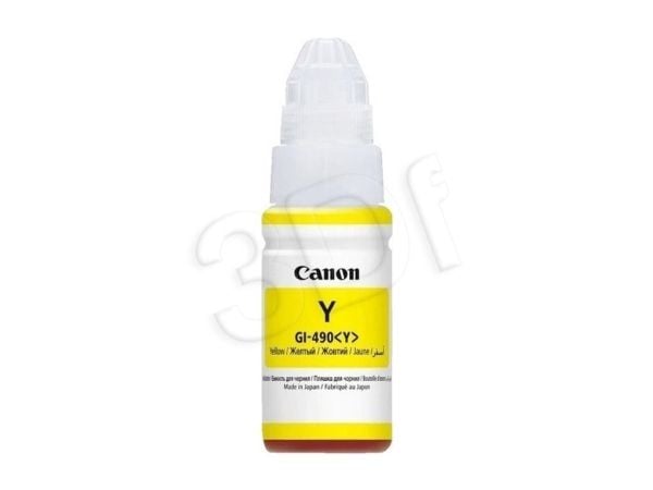 Canon GI-490Y, Keltainen, Canon, 70 ml, Japani, 1 kpl