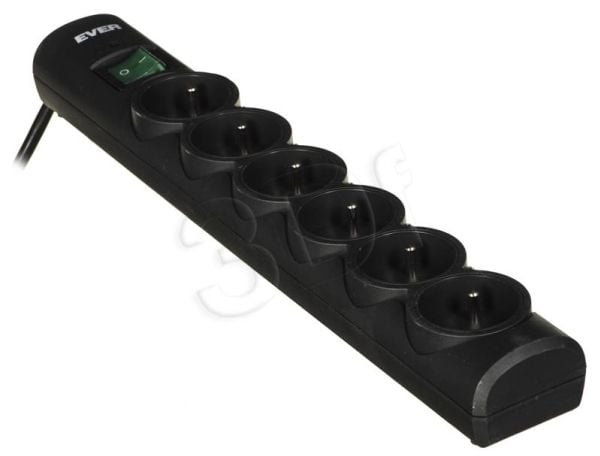 EVER OPTIMA - Overspenningsavleder - AC 250 V - utgangskontakter: 6 - 1.5 m kabel
