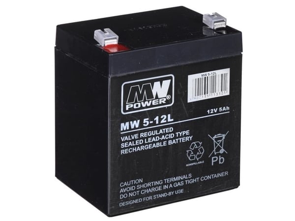 MPL Power akkumulator 12V/5Ah (MW 5-12L)