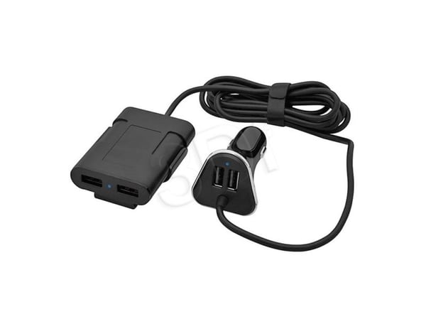 Blow - Bilstrømadapter - 9.6 A - 4 utgangskontakter (USB) - svart