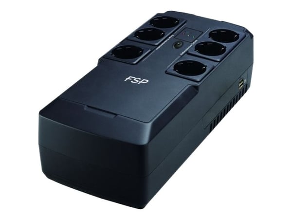 FSP NanoFit 600 - UPS - AC 220/230/240 V - 360 watt - 600 VA - 4.5 Ah - utgangskontakter: 6