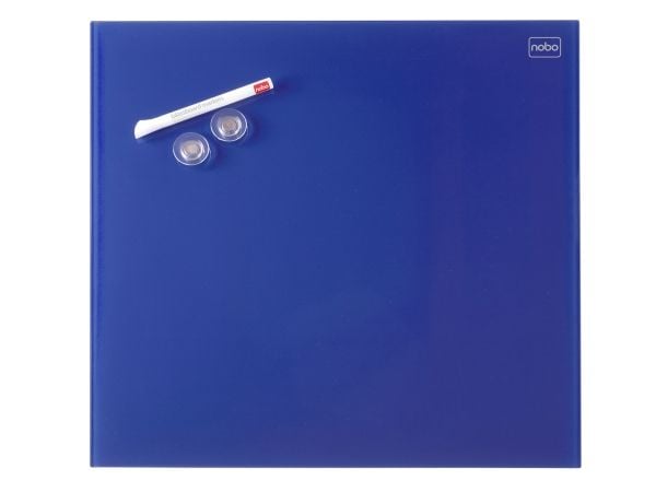 Nobo - Whiteboard - 450 x 450 mm - glass - magnetisk - blå