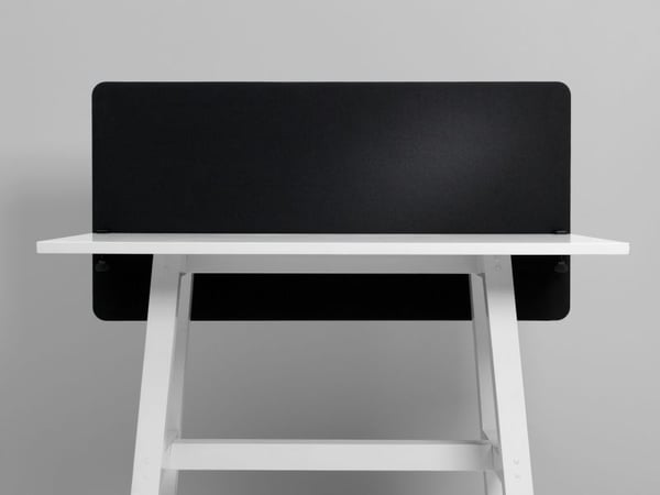 Bordskærm, Lintex Edge, sort, 700x1800