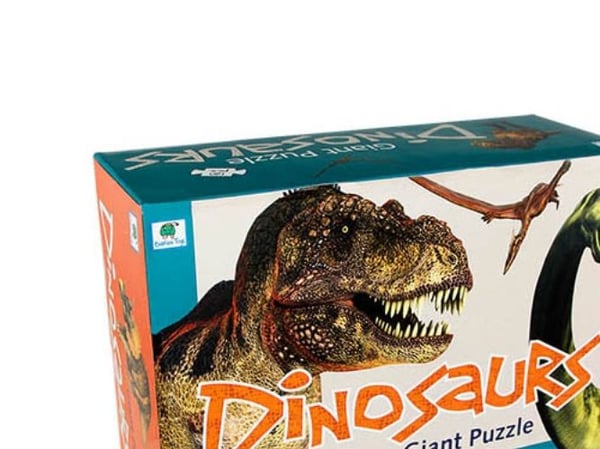 Cass film gulvpuslespill dinosaurer 120 brikker