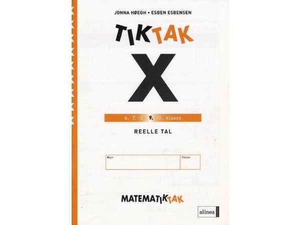 Matematikk - Tak 9. kl. x-serien, øvingsbok (John Frentz) | Språk: Dansk