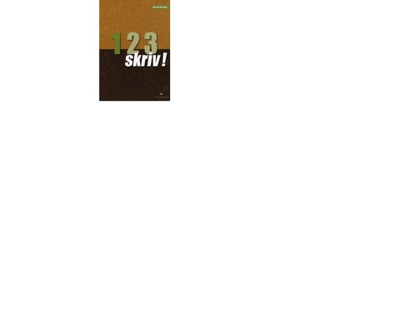 1-2-3 - Skriv, Hæfte 1 | Kirsten Wandahl | Språk: Danska