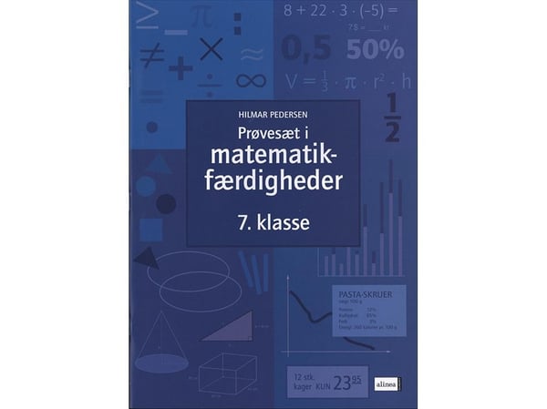 Prøvehefte i matematiske ferdigheter, 7. kl. | Hilmar Pedersen | Språk: Dansk