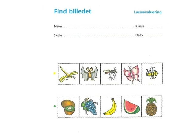 Läsutvärdering i nybörjarstadiet. Hitta bilden | Språk: Danska Läsutvärdering i nybörjarstadiet. Hitta bilden | Språk: Danska