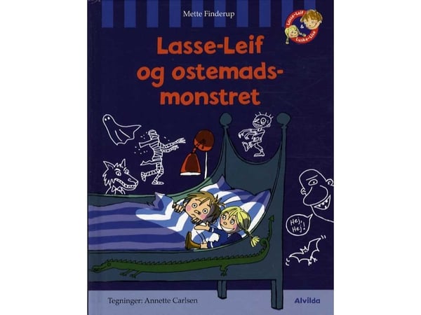 Lasse-Leif ja juustovoileipähirviö - Finderup Mette, Carlsen Annette - kuvakirja (kovakantinen) | Kieli: Tanska