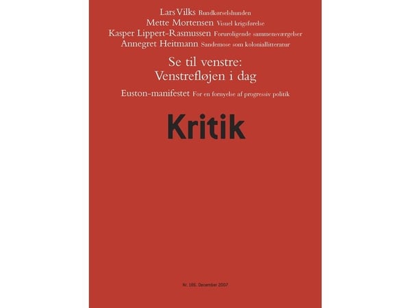 Kritik, 40. årgang, nr. 186 | Lasse Horne Kjældgaard; Frederik Stjernfelt | Språk: Dansk