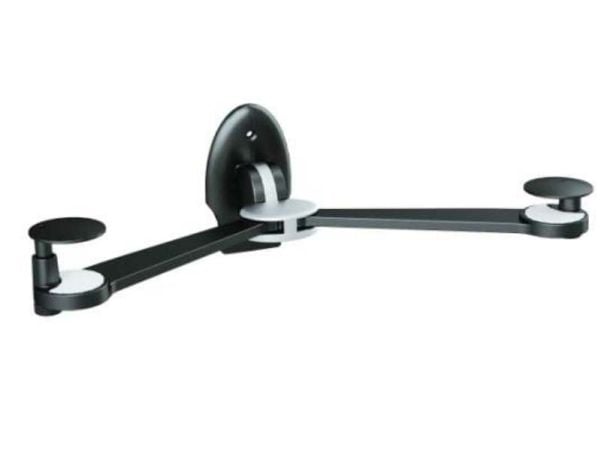 Utstyr 650500, Sort, Glass, 1 hylle, 8 kg, Vegg, 240 mm
