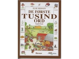 De første tusind ord - engelsk/dansk | Else Hernov | Kieli: mul
