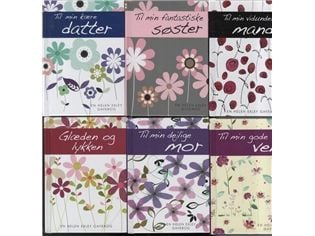 Sortiment 1 - blomsterguiden - 6 titlar á 6 st. | Helen Exley | Språk: Danska