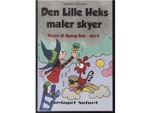 Den lilla häxan målar moln | Charlotte Fleischer | Språk: Danska