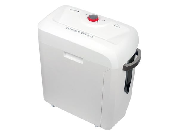 Makulator Olympia MC 306.2, Micro-cut shredding, 22 cm, 19 L, 62 dB, Knapper, 6 min.