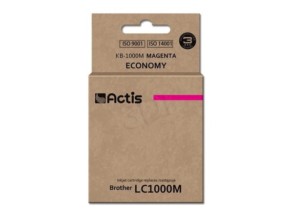 Actis KB-1000M, Standard utskriftsproduksjon, Fargestoffbasert blekk, 36 ml, 1 stykker, Enkeltpakke