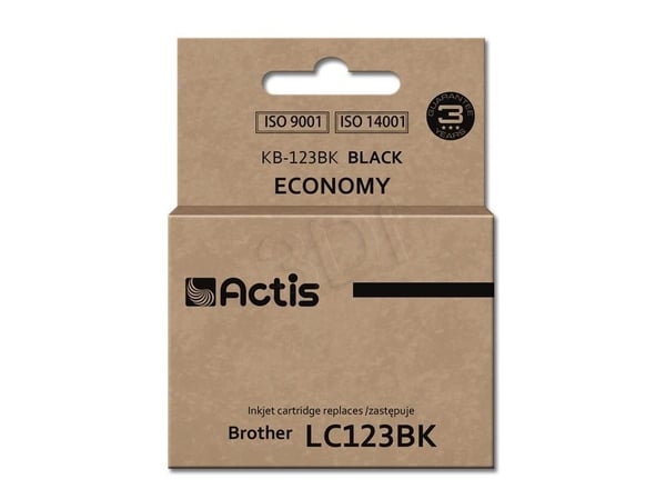 Actis KB-123BK, Standard utskriftsproduksjon, Pigmentbasert blekk, 15 ml, 610 sider, 1 stykker, Enkeltpakke