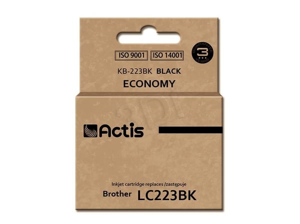 Actis cartridge KB-223Bk replacement Brother LC223BK Standard 16 ml - Kompatibel - Tintenpatrone, Standard utskriftsproduksjon, Pigmentbasert blekk...
