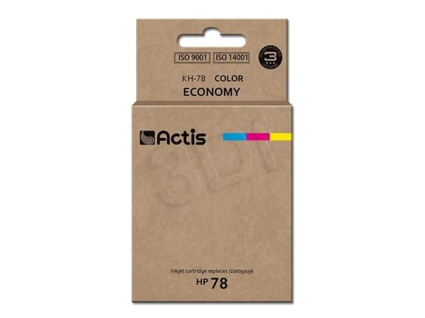 Actis KH-78, Standard utskriftsproduksjon, Fargestoffbasert blekk, 47 ml, 1200 sider, 1 stykker, Enkeltpakke