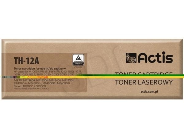 Actis Toner TH-12A replacement Canon HP 12A CRG-703/FX-10 Q2612A Standard 2000 - Kompatibel - Tonereinheit, 2000 sider, Sort, 1 stykker