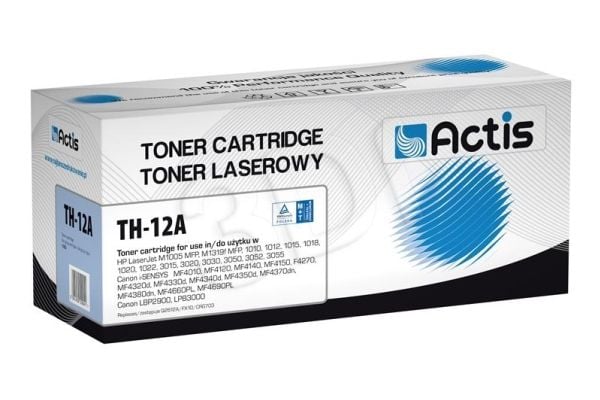 Actis Toner TH-12A replacement Canon HP 12A CRG-703/FX-10 Q2612A Standard 2000 - Kompatibel - Tonereinheit, 2000 sider, Sort, 1 stykker