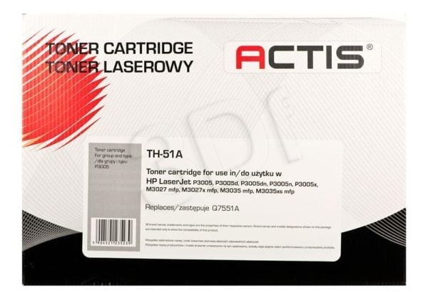 Actis TH-51A, 6500 sivua, Musta, 1 kpl