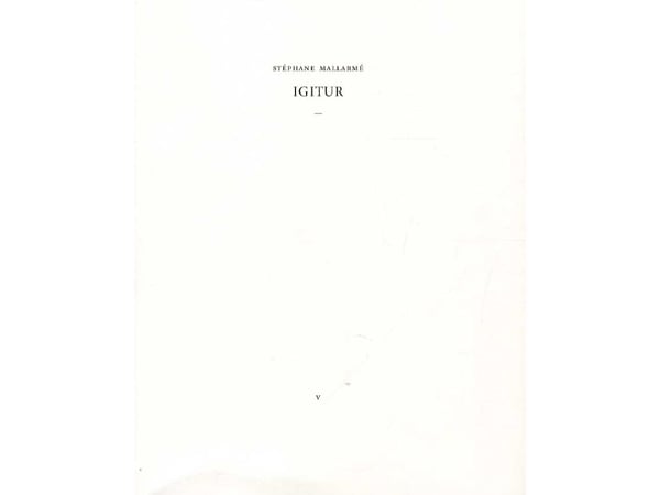 Igitur | Stéphane Mallarmè | Språk: Dansk