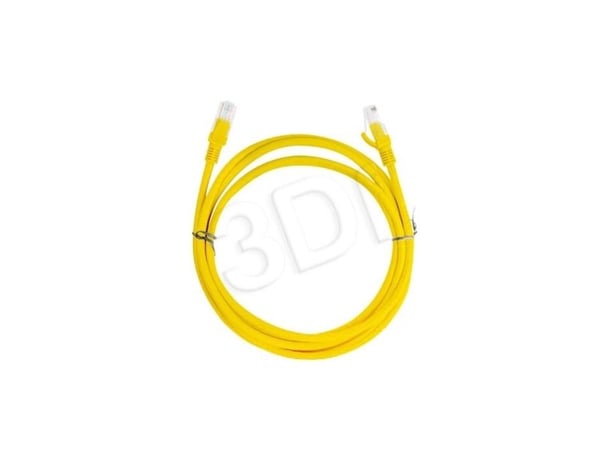Lanberg - Koblingskabel - RJ-45 (hann) til RJ-45 (hann) - UTP - CAT 5e - uten hindringer - gul, RAL 1028