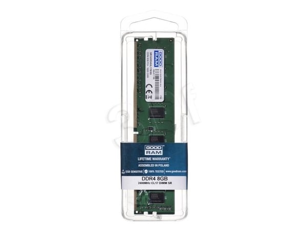 GOODRAM - DDR4 - modul - 8 GB - DIMM 288-pin - 2400 MHz / PC4-19200 - CL17 - 1.2 V - ikke-bufret - ikke-ECC