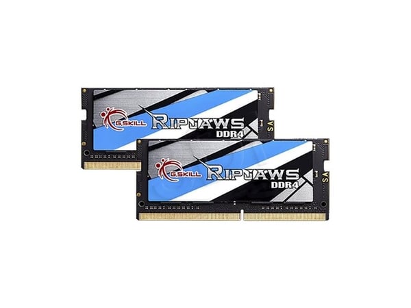 G.Skill Ripjaws - DDR4 - sett - 32 GB: 2 x 16 GB - SO DIMM 260-pin - 2400 MHz / PC4-19200 - CL16 - 1.2 V - ikke-bufret - ikke-ECC