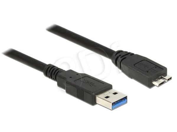 Delock - USB-kabel - USB-type A (hann) til Micro-USB Type B (hann) - USB 3.0 - 5 m - svart
