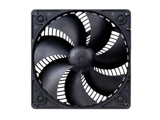 SilverStone SST-AP181 - Sisäosa tuulettimella - 180 mm - musta