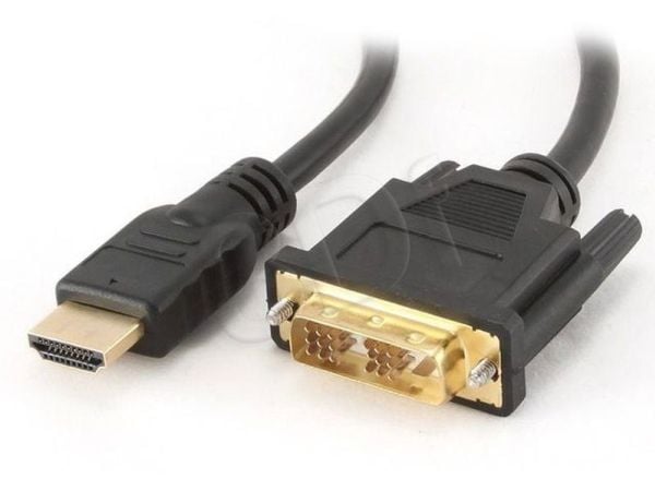 Hantol - Adapterkabel - enkeltlenke - HDMI hann til DVI-D hann - 5 m - dobbeltisolert - svart