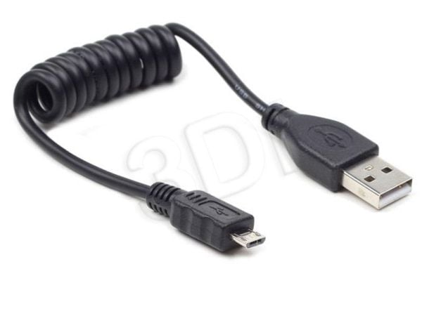 Gembird USB A - MicroUSB B, 0.6m, 0,6 m, USB A, Micro-USB B, USB 2.0, Hanstik/Hanstik, Lajittelu