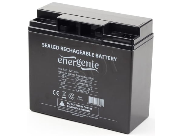 Gembird BAT-12V17AH/4 - UPS-batteri - 1 x batteri - 17 Ah