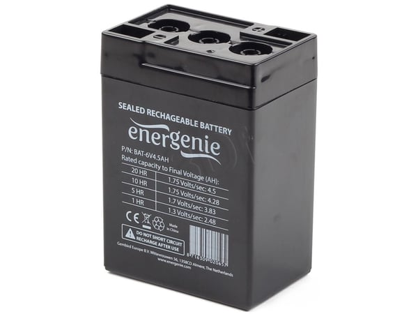 Gembird BAT-6V4.5AH - UPS-batteri - 1 x batteri - 4.5 Ah