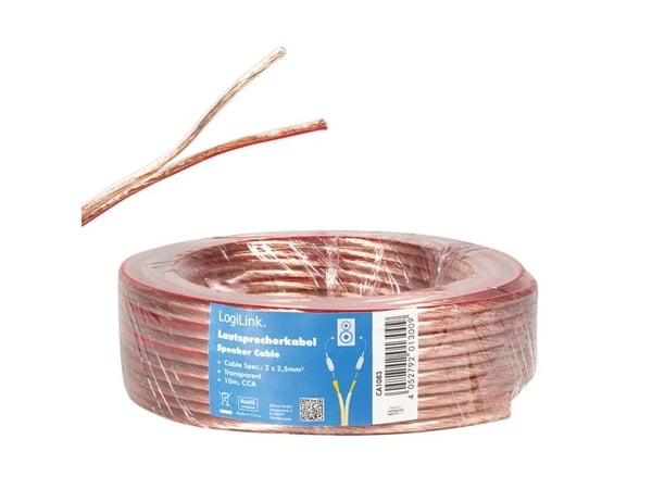 LogiLink CA1083, 10 m, Transparent