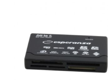 Esperanza EA119 - Kortläsare - allt-i-ett (MS, MS Duo, xD, miniSD, CF, MMCmobile, microSD, MMCplus, SDHC, MS Micro, SDXC) - USB 2.0