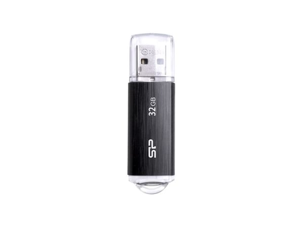 SILICON POWER Ultima U02 - USB-flashstasjon - 32 GB - USB 2.0 - svart