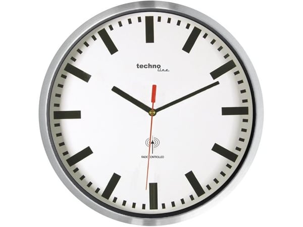 Technoline WT 8990, Vegg, Sirkel, Sort, Hvit, AA LR06, 30 cm