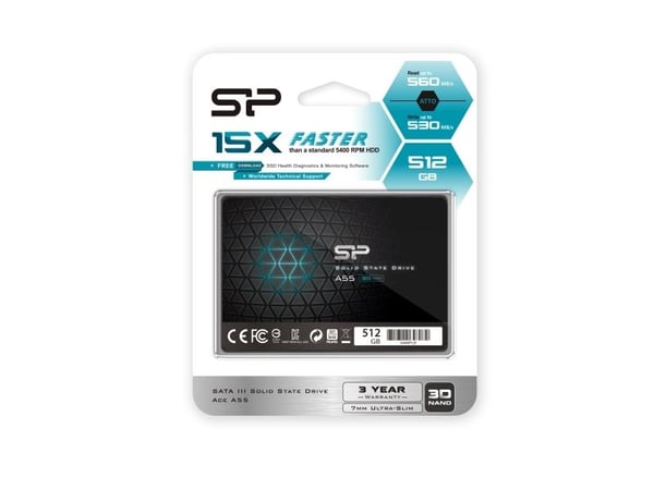 SILICON POWER Ace A55 - SSD - 512 GB - intern - 2,5" - SATA 6Gb/s