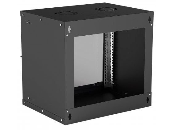 Intellinet 714174, Veggmontert stativ, 9U, 50 kg, 10,7 kg, Sort