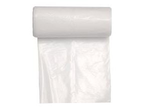 Spandepose 15ltr B370xL500mm 15my LDPE med Fals Kompakt Hvid,40 stk/rl - (40 stk.)