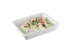 Fad 1/2 GN 32.5x26x6.5 cm Ovnfast Porcelæn Hvid,stk