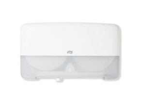 Toiletpapirdispenser ruller, Tork T2 Mini Twin, hvid 432mmx146mm x 275mm